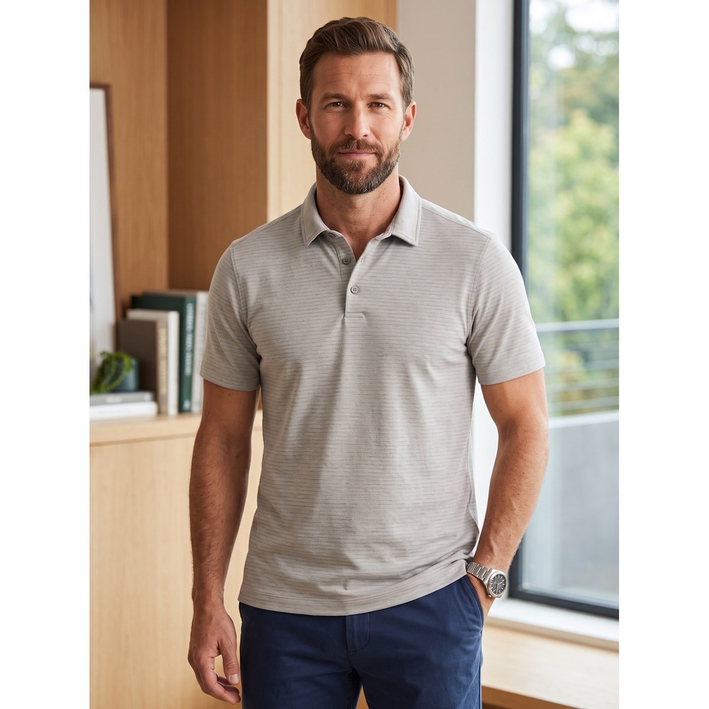 Minimalist Lululemon Evolution Short Sleeve Polo Shirt Grey Small Sporty